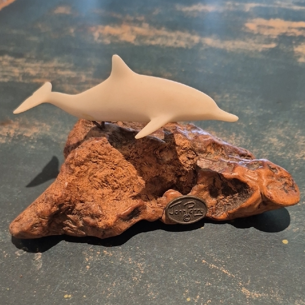 Vintage JOHN PERRY Dolphin Sculpture